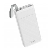 Power Bank Hoco J73 Powerful 30000mAh with 2 USB-A Outputs, Display and Light Function White