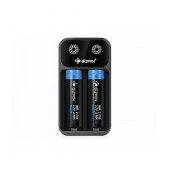 EiZfan Art V2 Battery Charger with 4.2V 2x1A Output for 21700/20700/18650 2 Position Batteries