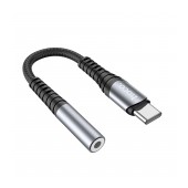 Hoco LS33 USB-C Adapter in 3.5mm Female Metallic Gray