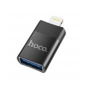 Hoco UA17 Lightning Adapter in USB 2.0 supports OTG function Black
