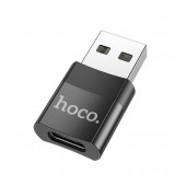 Hoco UA17 USB2.0 USB-A Adapter in USB-C Black