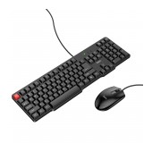 Hoco GM16 Business Wired Keyboard and Mouse 104 Keys Black