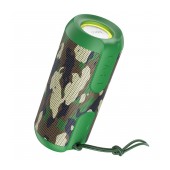 Portable Speaker Wireless Hoco BS48 Artistic sports Green Camuflage IPX5 V5.1 TWS 2x5W, 1200mAh, Microphone, FM, USB & AUX port and Micro SD