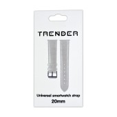 Replacement Trender TR-FX20WH Leatherette Strap 20mm White