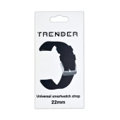 Spare Silicone Trender TR-SL22BK Strap 22mm Black