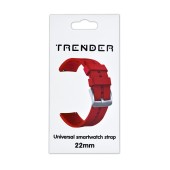 Spare Silicone Trender TR-SL22RD Strap 22mm Red