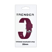Spare Silicone Trender TR-SL20DPK Strap 20mm Dark Pink
