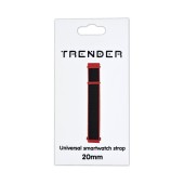 Spare Strap Trender TR-NY20BKRD Nylon 22mm Red-Black