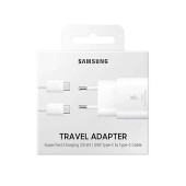 Samsung Fast Charging Samsung Fast Charging EP-TA800XWEGWW 25W with cable USB-C σε USB-C white
