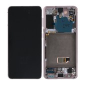 Original LCD & Digitizer Samsung SM-G991B Galaxy S21 5G Pink GH82-24544D