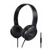 Stereo Headphone Panasonic RP-HF100ME-K 3.5mm with Microphone and Folding Mechanism Black