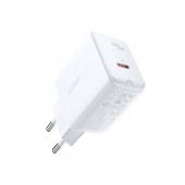 Travel Charger Acefast A1 Fast Charging USB-C PD3.0 PD20W QC3.0 / QC2.0 5V / 2.4A White