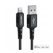 Data Cable Acefast C4-02 USB-A to Lightning Braided 2.4A Apple Certified MFI 1.8m Black