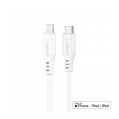 Data Cable Acefast C3-01 USB-C to Lightning TPE Braided 3A Apple Certified MFI 1.2m White