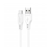 Data Cable Acefast C3-04 USB-A to USB-C Braided 3A 1.2m White