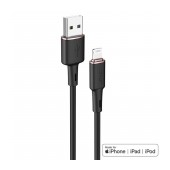 Data Cable Acefast C2-02 USB-A to Lightning 2.4A Apple Certified MFI 1.2m Black