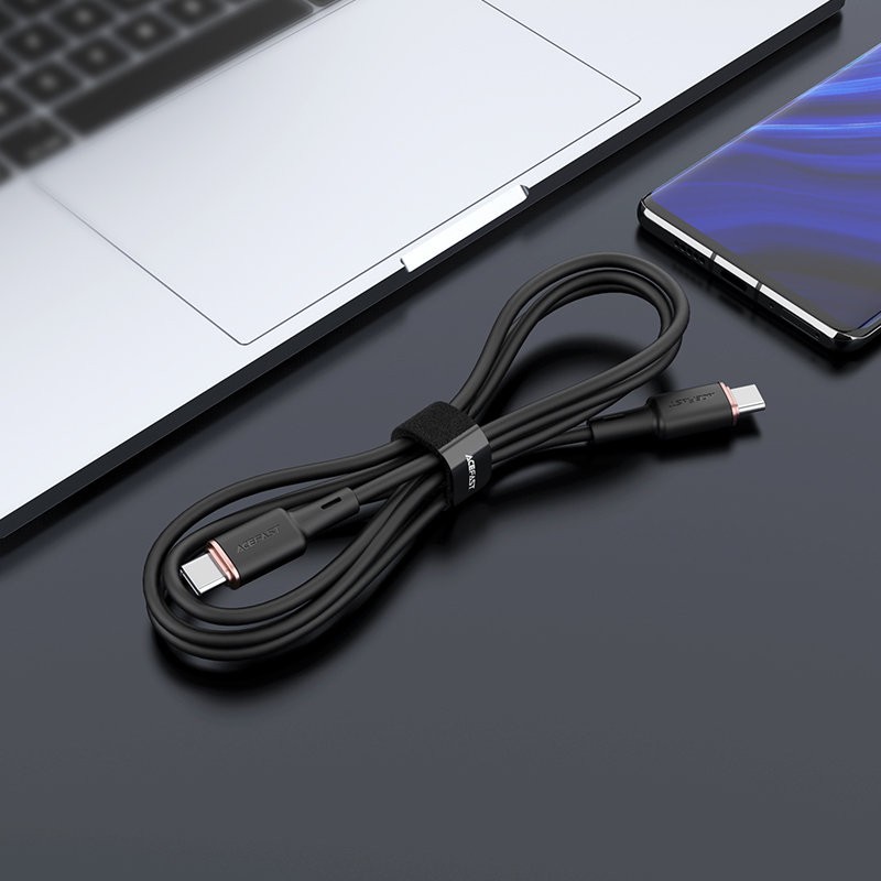 Acefast Καλώδιο Σύνδεσης USB-C Σε USB-C 1.2m 3A 60W Μαύρο C2-03 | Homidoo.gr