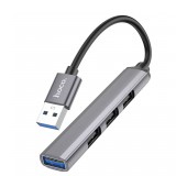Hub USB Hoco HB26 USB3.0+ 3xUSB2.0 Grey