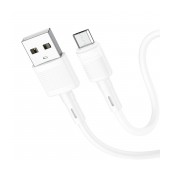 Data Cable Hoco X83 Victory USB to Micro-USB 2.4A White 1m Extra Durability