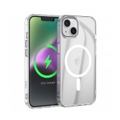 Case Hoco Magnetic Series Airbag Anti-Fall Protective for Apple iPhone 14 Plus Transparent