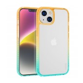 Case Hoco Crystal Color Skin Feel for Apple iPhone 14 Orange Green