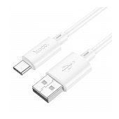 Data Cable Hoco X88 USB to USB-C 3.0A for Fast Charging and Data Transfer White 1m