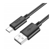 Data Cable Hoco X88 USB to USB-C 3.0A for Fast Charging and Data Transfer Black 1m