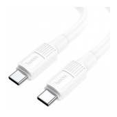 Data Cable Hoco X84 Solid USB-C to USB-C Fast Charging 60W 3A White 1m Extra Durability