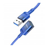 Extension Cable Hoco U107 USB Male to USB 3.0 Female 3A 5Gbps OTG 1.2m Blue
