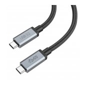 Cable Hoco US06 USB-C to USB-C 3.2 4K 60Hz HD 20Gbps PD100W 20V/5A 1m Black