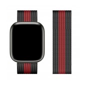 Watchband Hoco WA03 Simple Beauty 38/40/41mm for Apple Watch series 1/2/3/4/5/6/7/8/SE Stainless Steel Black and Red