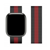 Watchband Hoco WA03 Simple Beauty 42/44/45/49mm for Apple Watch series 1/2/3/4/5/6/7/8/SE/Ultra Stainless Steel Black and Red