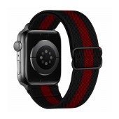 Watchband Hoco WA04 Fashion series 38/40/41mm Nylon for Apple Watch 1/2/3/4/5/6/7/8/SE Black and Red