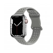 Watchband Hoco WA08 Flexible Honeycomb 38/40/41mm for Apple Watch 1/2/3/4/5/6/7/8/SE Grey Silicon Band