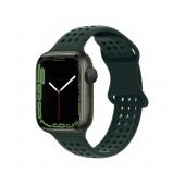 Watchband Hoco WA08 Flexible Honeycomb 38/40/41mm for Apple Watch 1/2/3/4/5/6/7/8/SE Olive Green Silicon Band