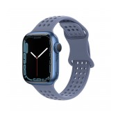 Watchband Hoco WA08 Flexible Honeycomb 42/44/45/49mm for Apple Watch 1/2/3/4/5/6/7/8/SE Lavender Grey Silicon Band