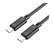 Data Cable Hoco X88 USB-C to USB-C 60W for Fast Charging and Data Transfer 1m Black