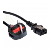 PC Power Cable British CU BS 1363 (Typ G) / IEC C13 UK 1.5m
