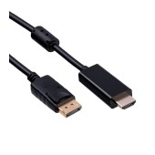 Data Cable Akyga AK-AV-05 HDMI DisplayPort Black 1.8m