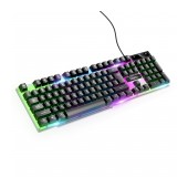 Hoco GM11 Terrific Glowing Gaming Wired Keyboard with RGB Breathing Light, Full Size, 104 Keys Black Open Box