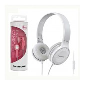 Headphone Panasonic RP-HF100ME-W 3.5mm with Mic White + Hands Free Panasonic RP-HV21E-P 3.5mm Pink With Clip No Mic
