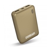 Power Bank Energizer Eveready Mini 10000mAh 2.1A with 2xUSB 2.0 and LED Battery Display Gold