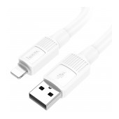 Data Cable Hoco X84 Solid USB to Lightning 2.4A White 1m Extra Durability