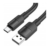 Data Cable Hoco X84 Solid USB to USB-C 3A Black 1m Extra Durability
