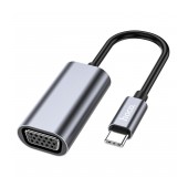 Hoco UA21 Origin USB-C to VGA Full HD 1080P Grey