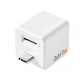 Auto-Backup Adaptor Qubii Duo USB-C Compatible with Android and iOS for Archives, Contacts and Social Media White