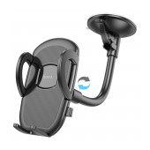 Car Mount Hoco H10 General for Windshield with 360° Rotation Black 4.7