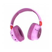 Wireless Stereo Headphone Hoco W43 Adventure V5.2 250mAh with Micro SD, AUX port and Control Buttons Purple