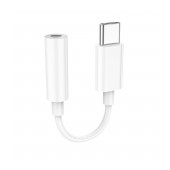 Hoco LS35 USB-C Adapter in 3.5mm Female White Compatible with all the devices