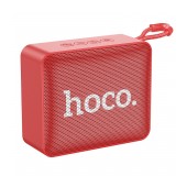 Wireless Speaker Hoco BS51 Gold Brick Sports BT 5.2 1200mAh 5W with FM and Micro SD Red